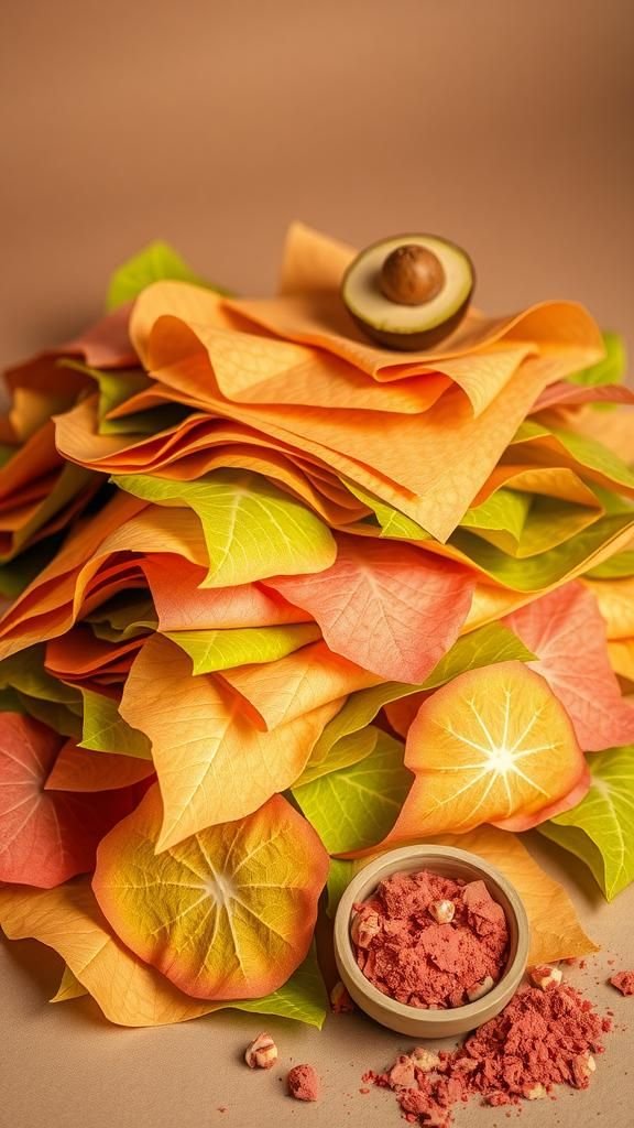 Papier Artistique Teint Aux Pigments D'avocat