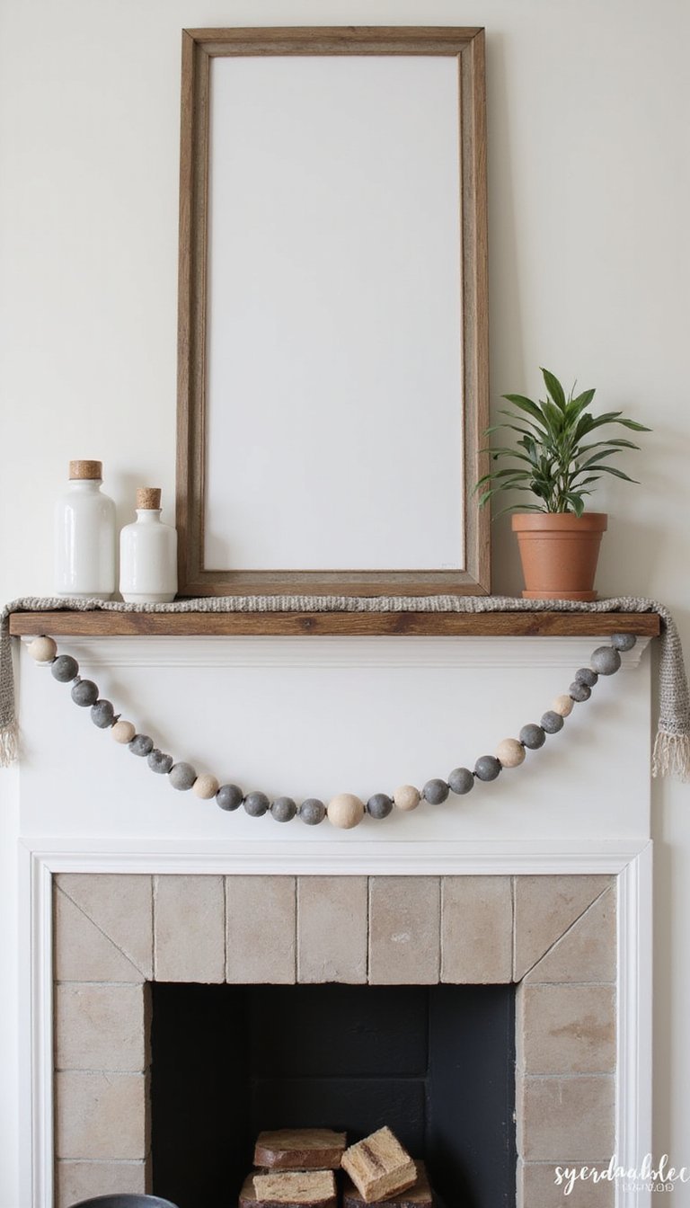 Bead Garland That Breathes Life Into Mantel