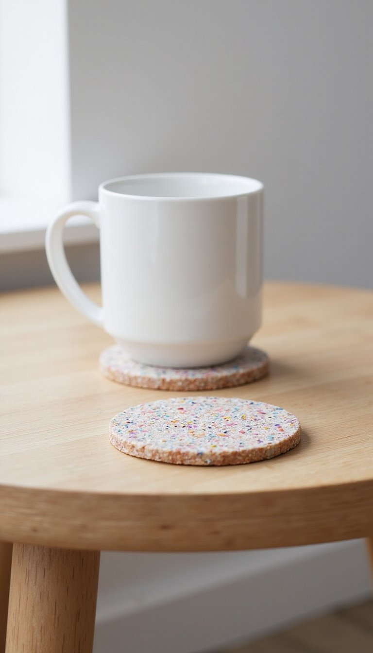 DIY Terrazo Coasters from Confetti and Resin?