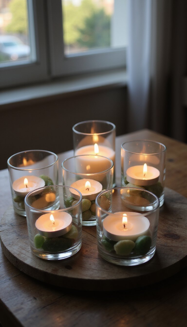 Glass Gem Candle Holders for Warm Glow