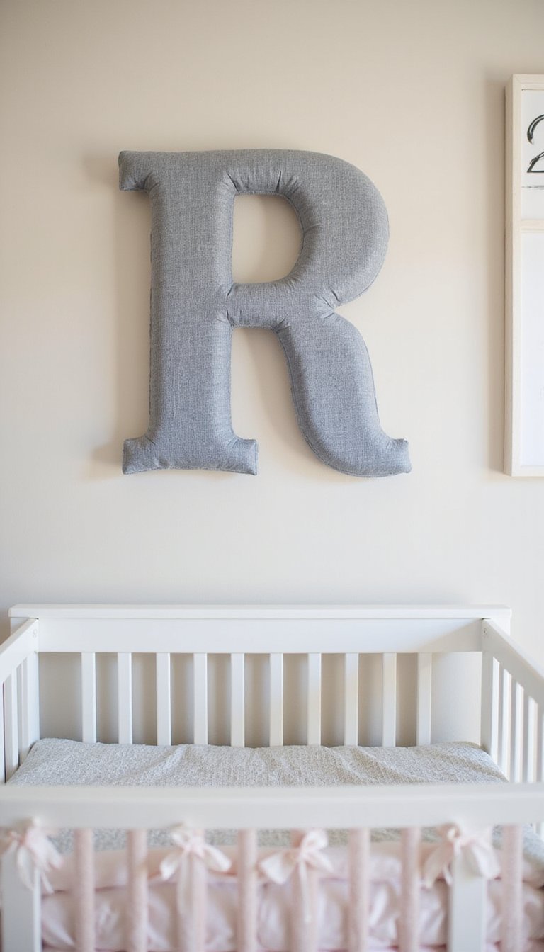 Monogram Wall Letters with Fabric Wrap