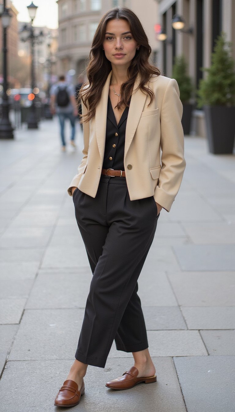 Blazer into Boxy Cropped Jacket