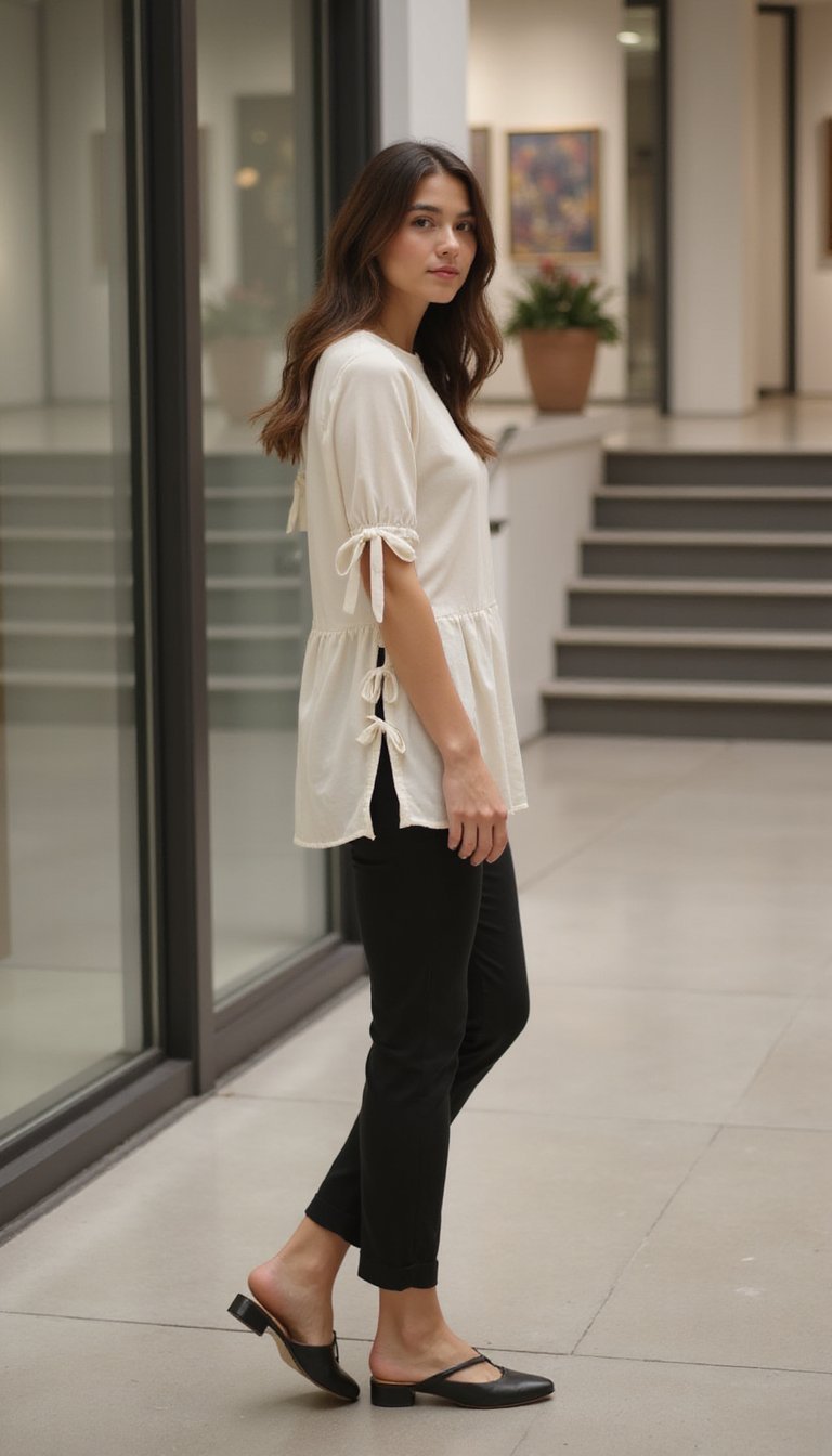 Layered Tunic with Side Slits
