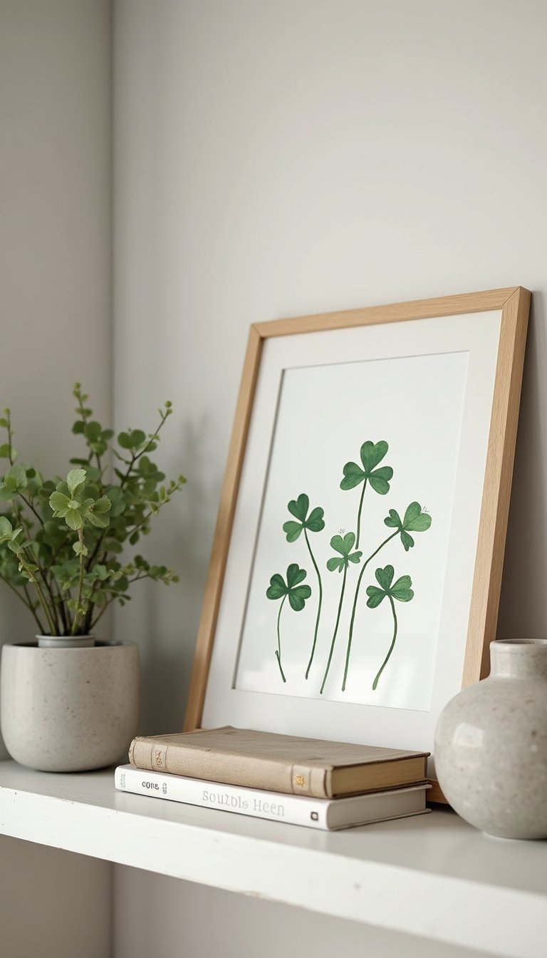 Hand-lettered print for a seasonal shelf